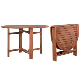 Patio Table 47.2"x27.6"x29.1" Solid Acacia Wood