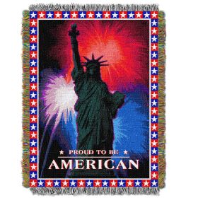 July Fourth Licensed Holiday 48"x 60" Woven Tapestry Throw by The Northwest Company