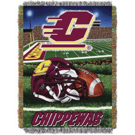 Central Michigan OFFICIAL Collegiate "Home Field Advantage" Woven Tapestry Throw