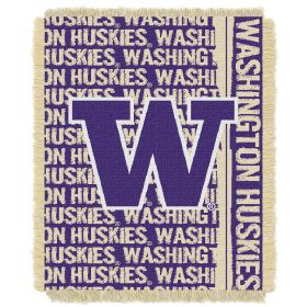 Washington OFFICIAL Collegiate "Double Play" Woven Jacquard Throw