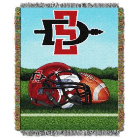 San Diego State OFFICIAL Collegiate "Home Field Advantage" Woven Tapestry Throw