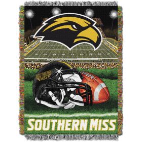 Southern Mississippi OFFICIAL Collegiate "Home Field Advantage" Woven Tapestry Throw