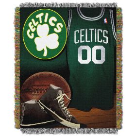 Celtics OFFICIAL National Basketball Association; "Vintage" 48"x 60" Woven Tapestry Throw by The Northwest Company