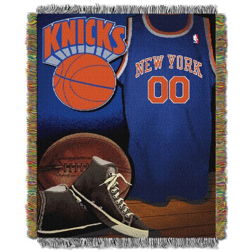 Knicks OFFICIAL National Basketball Association; "Vintage" 48"x 60" Woven Tapestry Throw by The Northwest Company