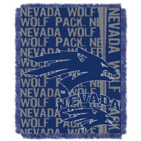 Nevada Reno OFFICIAL Collegiate "Double Play" Woven Jacquard Throw