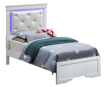 Elegant Transitional Twin Bed Design
