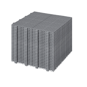 12 x 12 Inch Gray Interlocking Deck Tiles Plastic Waterproof Outdoor All Weather Anti-slip Bathroom Shower Balcony Porch Strong Weight Capacity U