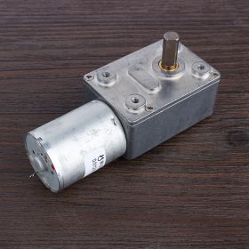 12V Direct Current Metal Gear High Torsion Turbine Turbo Worm Geared Reduction Motor 3RPM (Option: as picture)