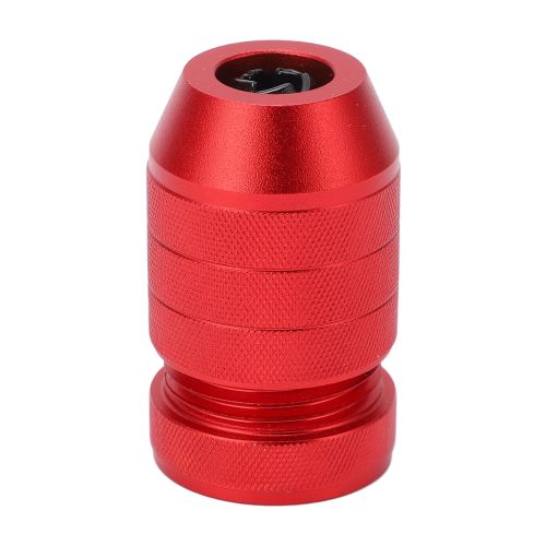 Adjustable Drill Stop Collar Aluminum Alloy Red Anti Slip Nylon Inner Ring Drill Stop Collar for Woodworking For 0.24 to 0.43in Drill Bit