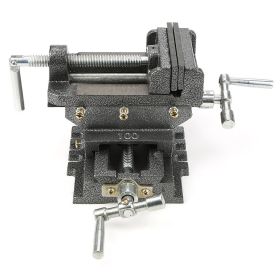 4inches Cross Slide Drill Press Vise Metal Milling Vice Holder Clamping Tool (Option: as picture)