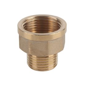 1pc Brass Water Pipe Hex Bushing Reducer Adapter 1/2BSPT Male and 3/4BSPT Female Thread (Option: as picture)