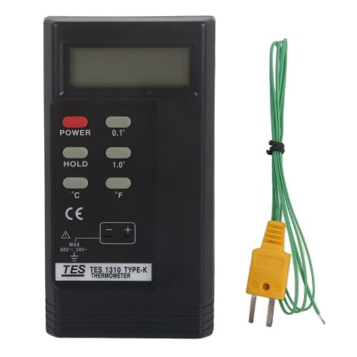 TES-1310 Digital Thermocouple Temperature Thermometer Portable Digital K Type Thermoemter