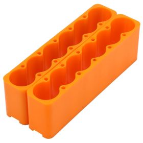 2PCS Industrial Plastic Adjustable 18650 Battery Pack Spot Welding Fixing Clamp (6-Section) (Option: 6sections)