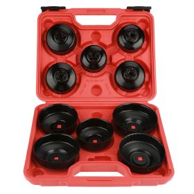 11pcs Oil Filter Wrench Remove Set Sockets Work Wrench Repair Tool Kit (Option: as picture)