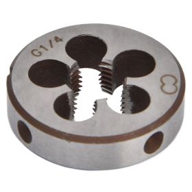 Thread Die G1/4 Alloy Steel 5 Chip Holes Accurate Accessory Tool for Pipe Threading (Option: as picture)