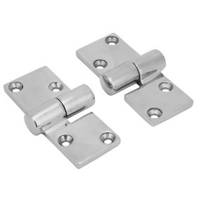 2Pcs Left and Right TakE Apart Stainless Steel Hinge Boat Deck Accessories 90*38mm (Option: as picture)