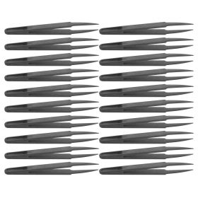 20Pcs Tweezers Carbon Fiber AntiStatic High Accuracy Industrial Repairing Tools 93303 (Option: as picture)