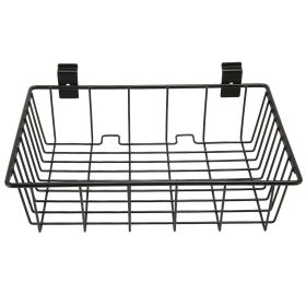 8Pcs Slat Wall Basket Ventilated Metal Mounted Garage Hanging Accessories for Storage Display (Option: as picture)