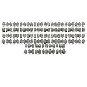 120Pcs 1/2in Liquid Tight Connector PVC 180 Degree Flexible Electrical Conduit Connector for Print Device Pump Lighting (Option: as picture)