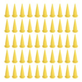 50Pcs Caulk Cone Nozzle PE Plastic Fine Tip Reusable Caulking Nozzle for Sealant Glue (Option: as picture)