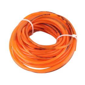 Orange Smooth PU Polyurethane Round Belt for Drive Transmission(3mm*10m) (Option: 3mmx10m)