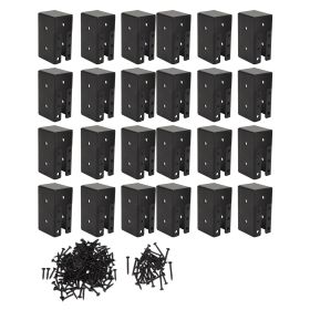 24 Pcs Concealed Joist Hanger Steel Powder Coated Beam Swing Handrail Joist Bracket for 2x4in Wood (Option: as picture)