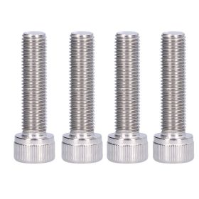 4Pcs Hex Bolt Socket Cap Screw A2 Stainless Steel 1.25mm Fine Pitch Fastener HardwareM10x40 (Option: M10x40)
