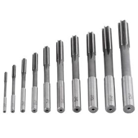 10pcs HSS H7 Straight Flute Reamer Machine Cutter 3/4/5/6/7/8/9/10/11/12mm (Option: as picture)