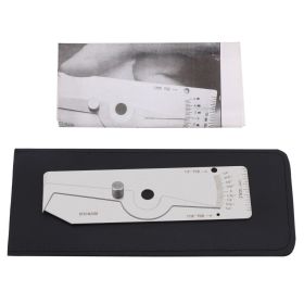 1pc Precision Stainless Steel Weld Gauge Undercut Depth Gage Measuring Tool (Option: as picture)
