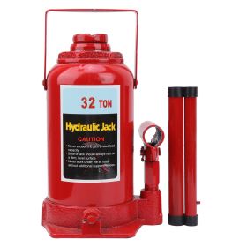 32 Ton Hydraulic Bottle Jack Lifting Automotive Lifter Steel Car Vehicle Repair Tool (Option: as picture)