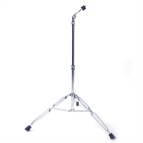 Straight Cymbal Stand Drum Hardware Percussion Mount Holder Gear Set Silver (Color: Silver)
