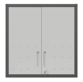 Metal Garage Lockers (Option: Black Gray)