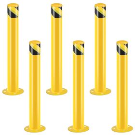 Safety Column, Diameter 3 Inches, Height 36 Inches, 6 Pieces (Option: Yellow and Black)