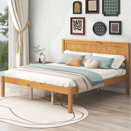 Platform Bed Frame with Headboard , Wood Slat Support , No Box Spring Needed ,Queen Platform Bed Frame with Headboard , Wood Slat Support , No Box Spring Needed ,Queen