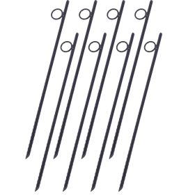Metal Rebar Piles (Color: Black)